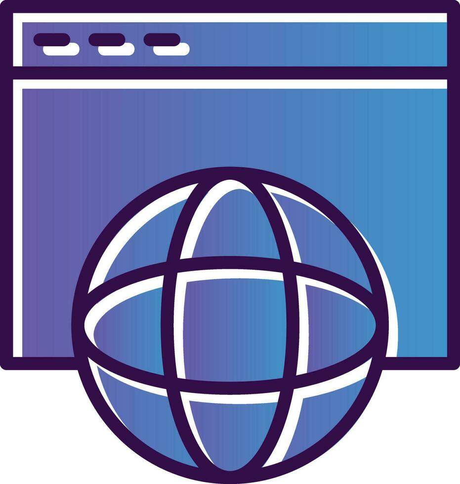 conception d'icône de vecteur de site Web