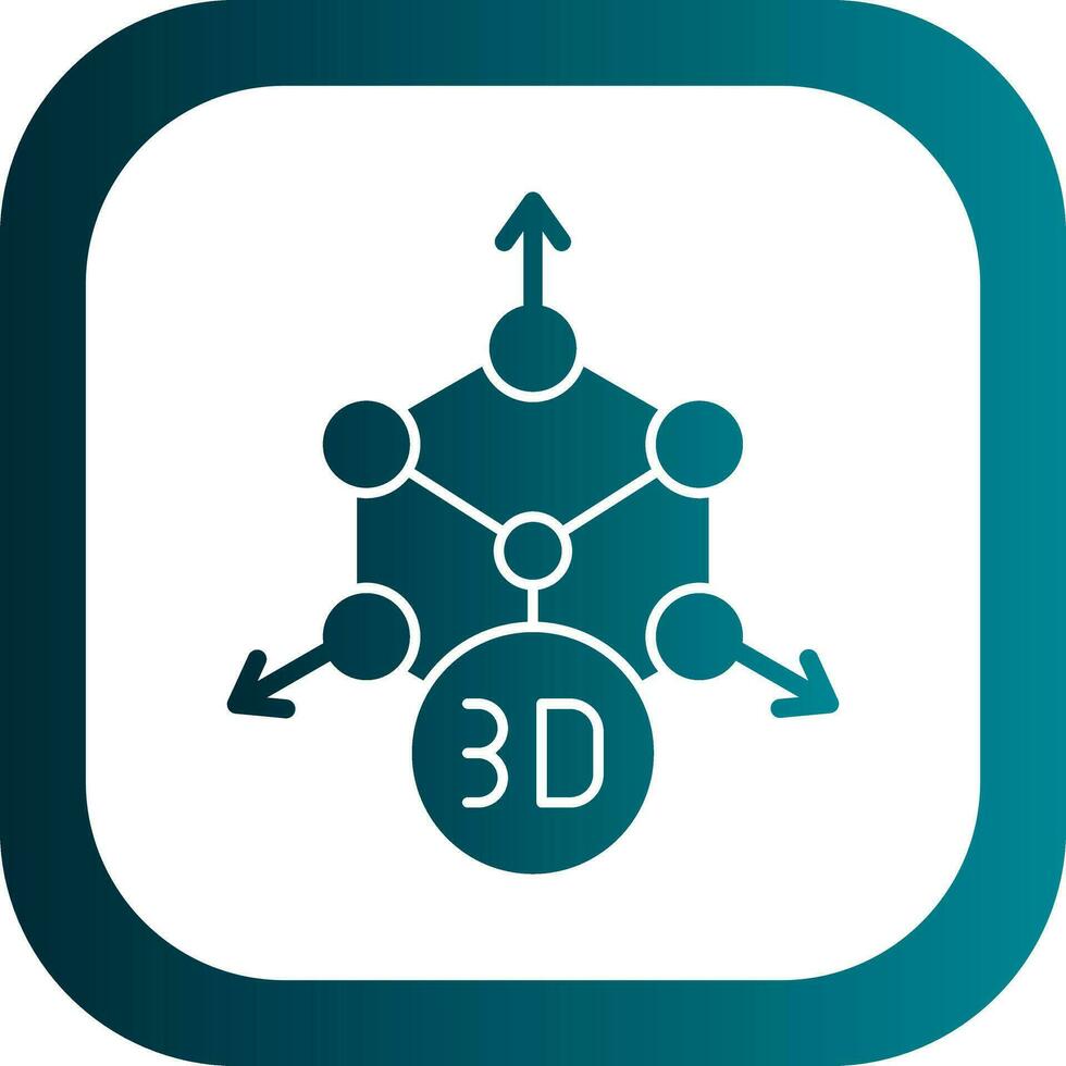 conception d'icône vectorielle de modélisation 3d vecteur