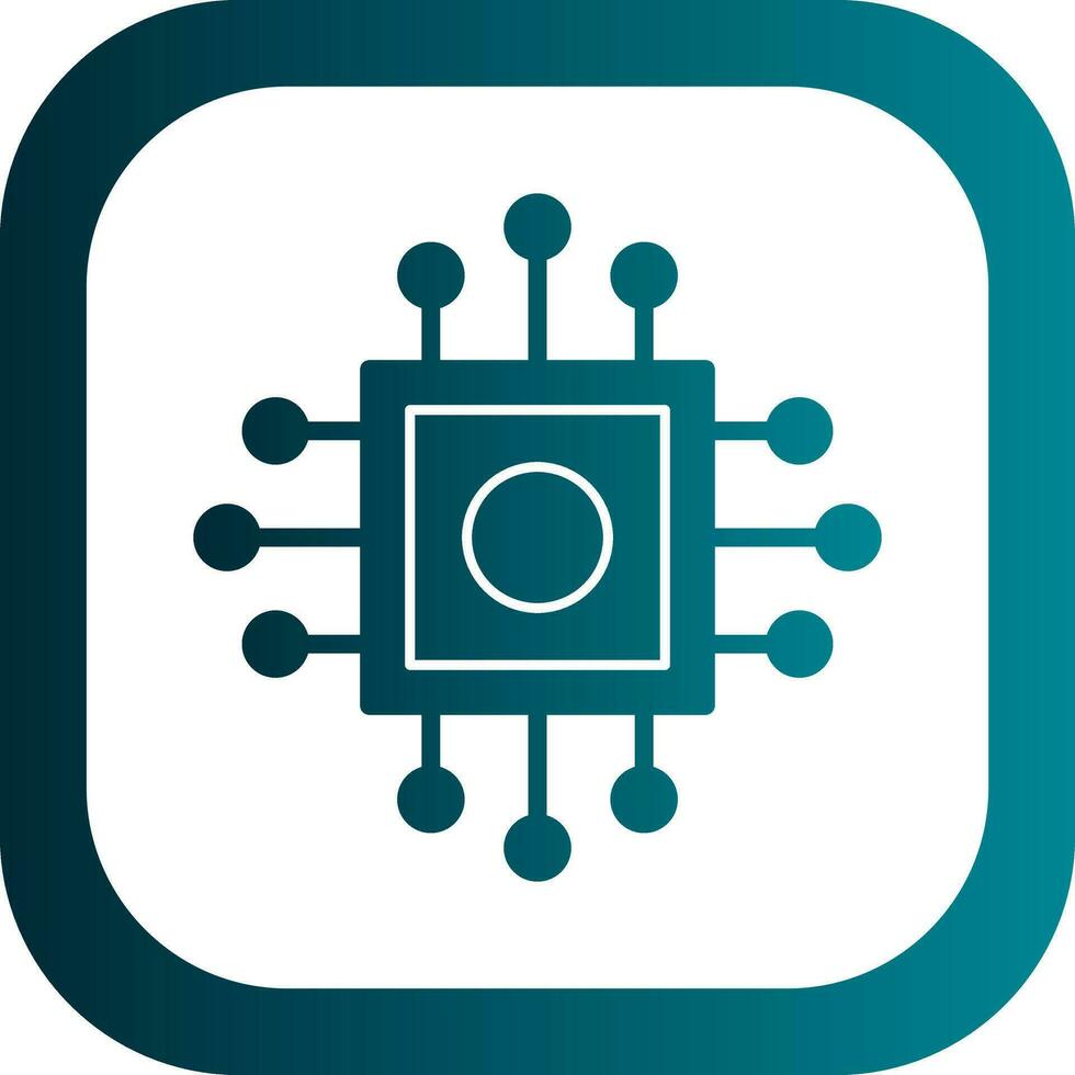 conception d'icône de vecteur de processeur