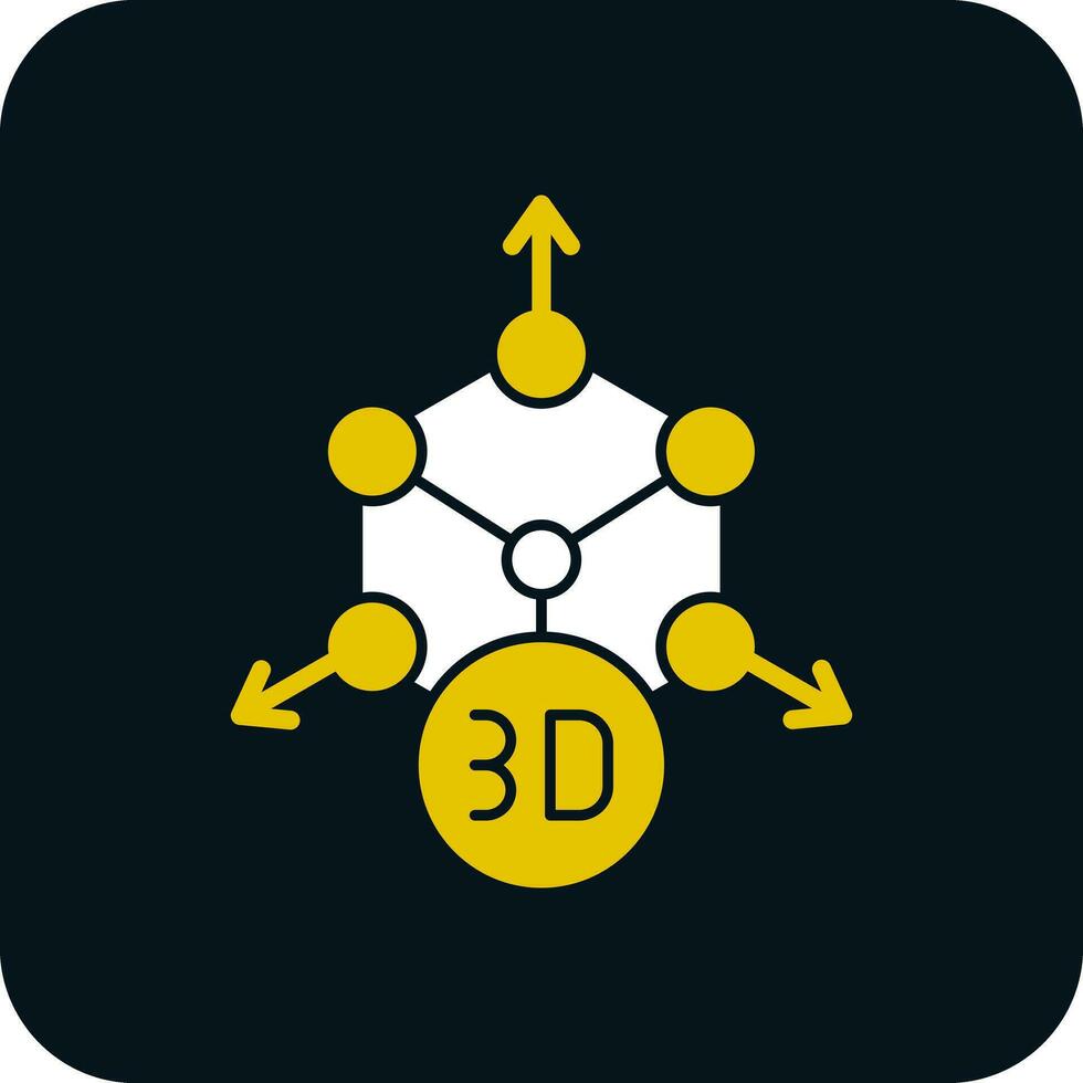 conception d'icône vectorielle de modélisation 3d vecteur