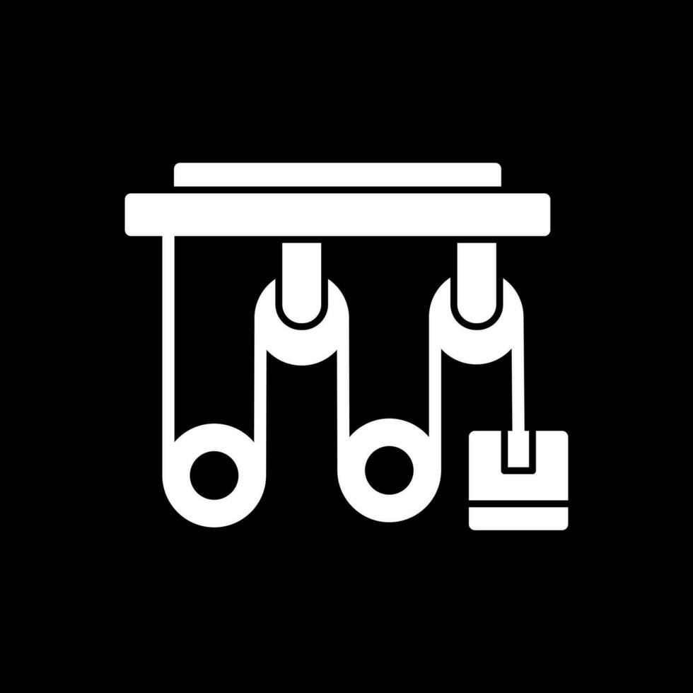 conception d'icône de vecteur de poulie