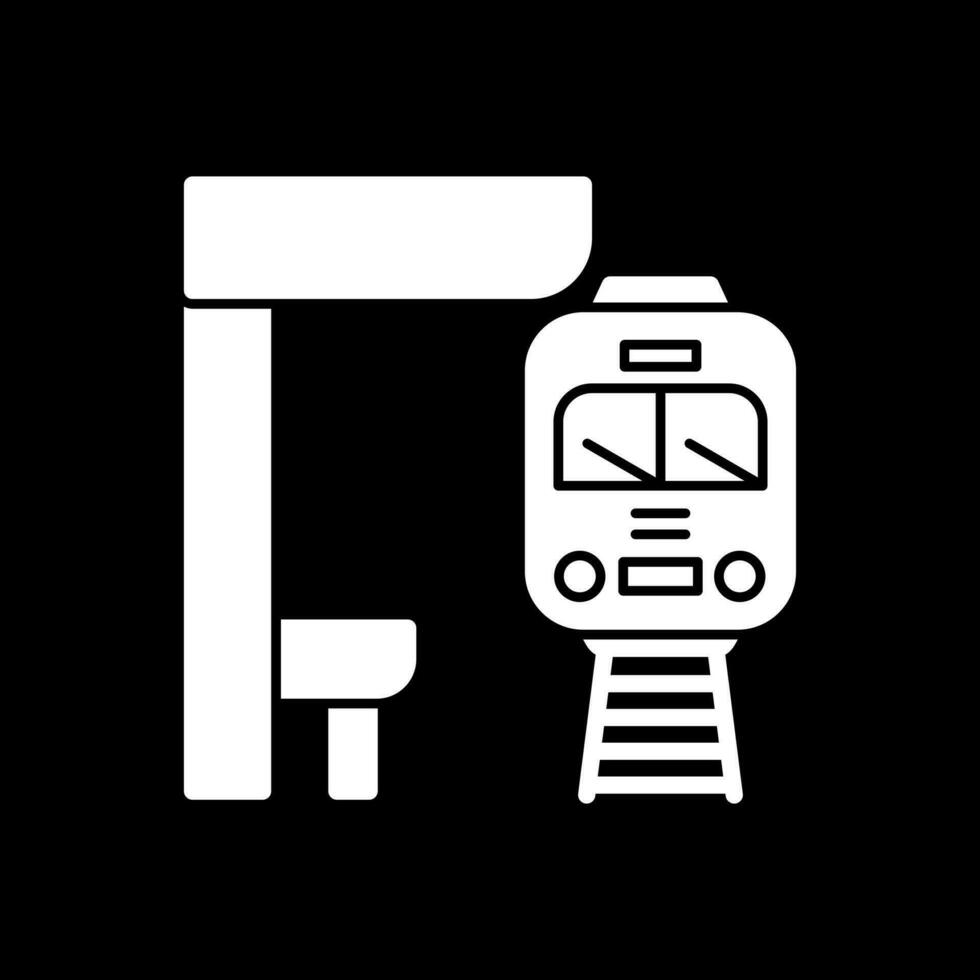 conception d'icône de vecteur de métro