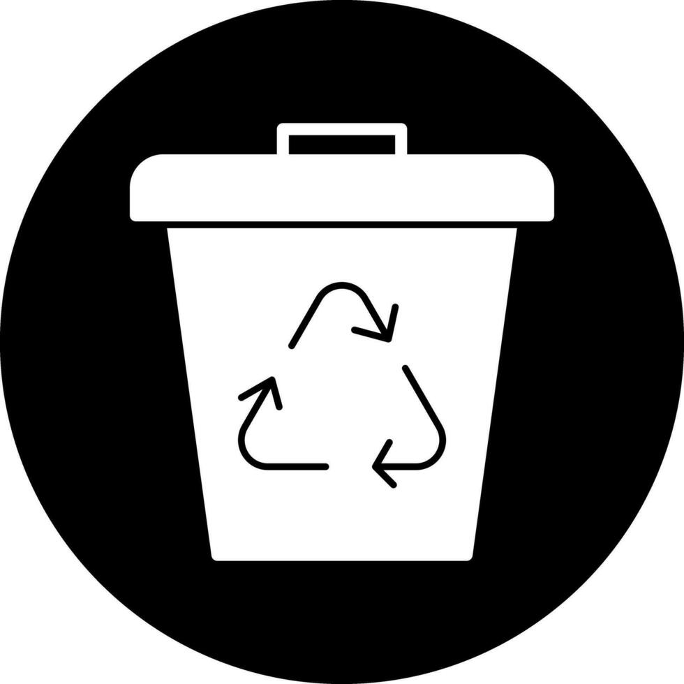 déchets poubelle vecteur icône conception