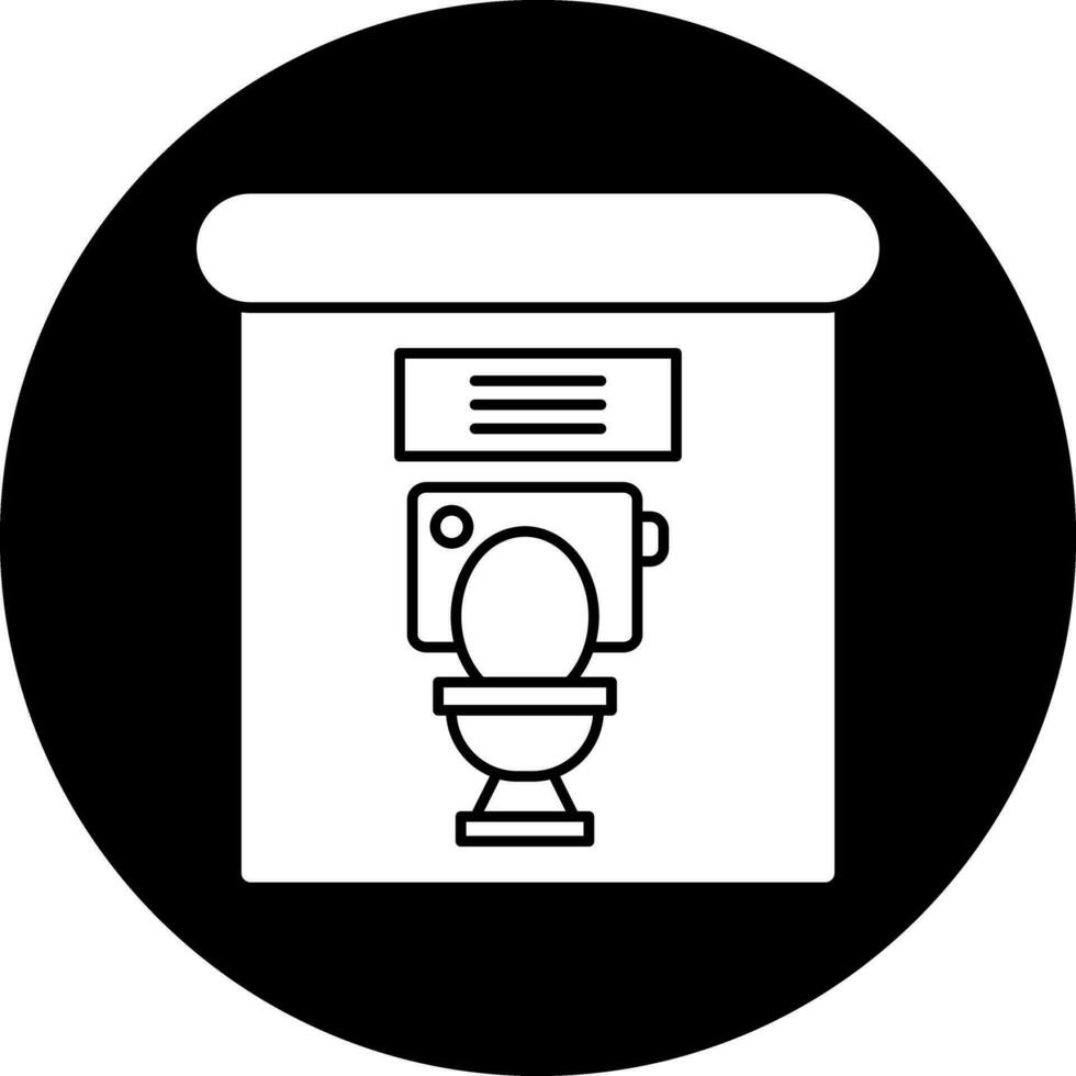 conception d'icône de vecteur de toilettes