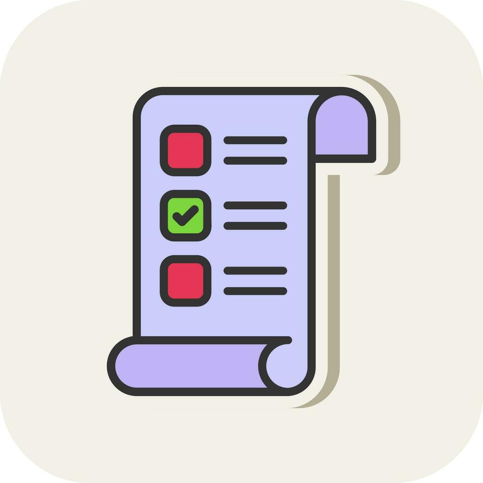 conception d'icône de vecteur de liste de contrôle