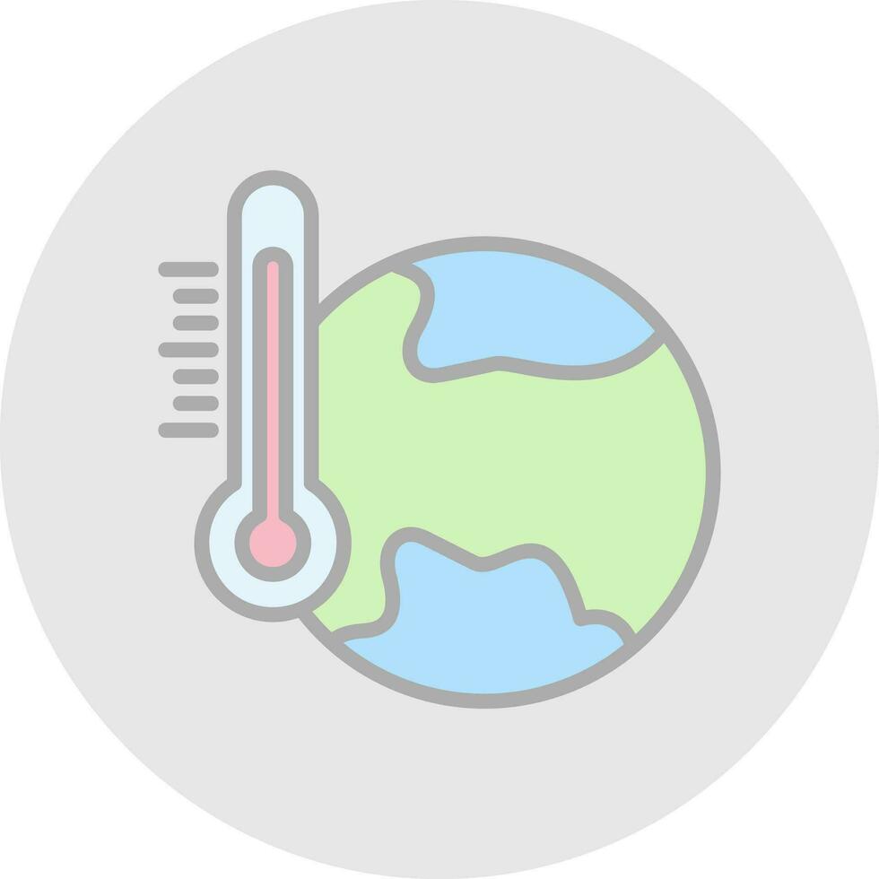 conception d'icône de vecteur de réchauffement climatique