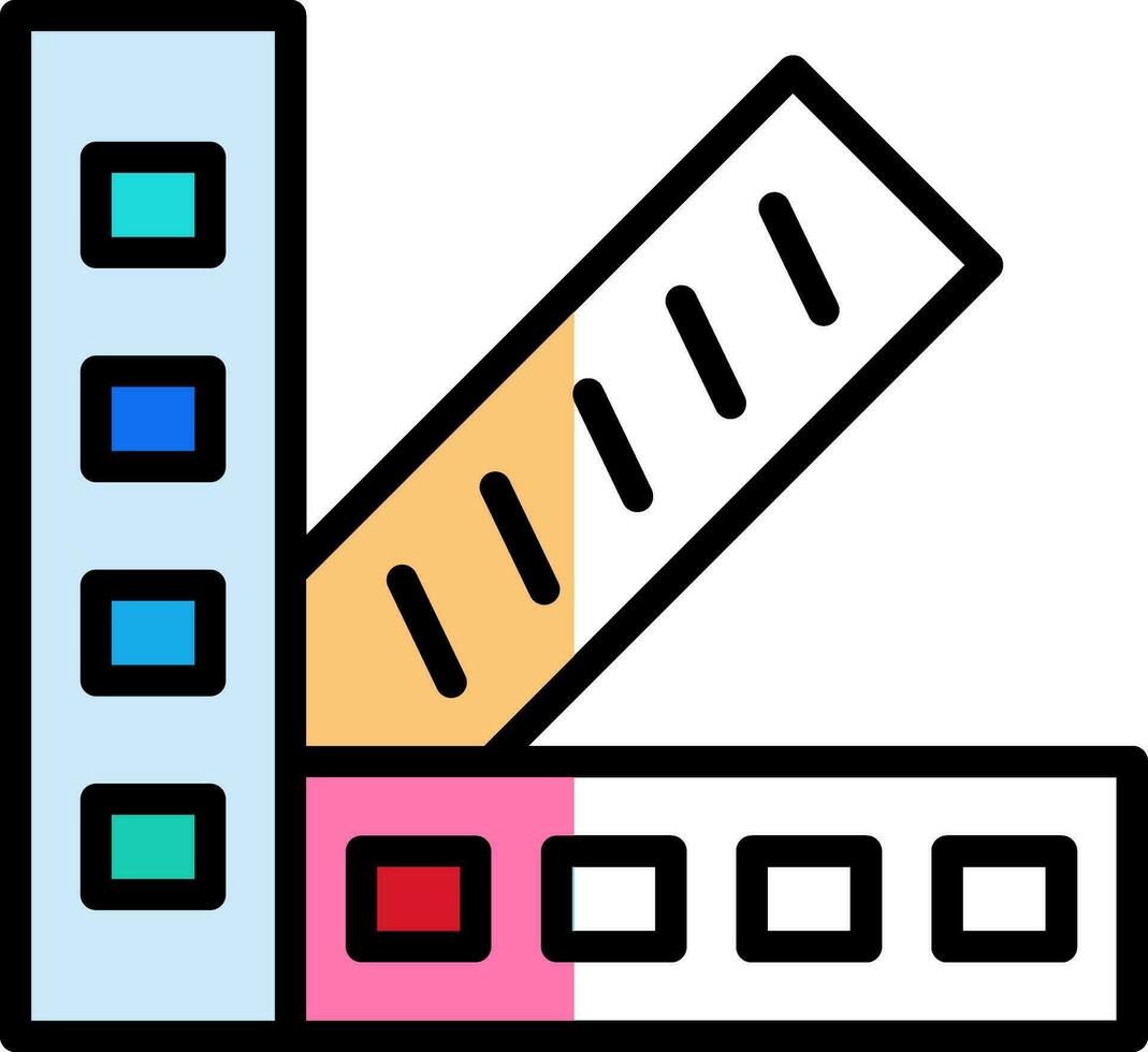 Couleur échantillon vecteur icône conception