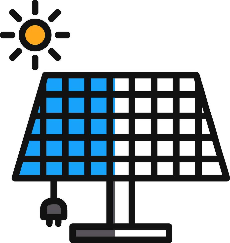 conception d'icône de vecteur d'énergie solaire