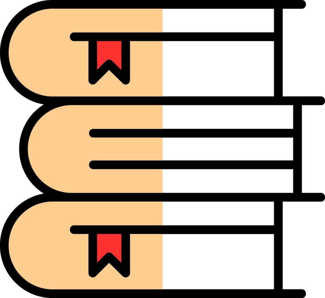 conception d'icônes vectorielles de livres vecteur