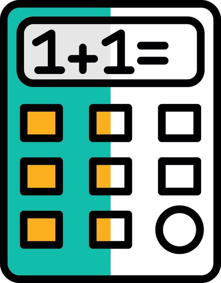 conception d'icône de vecteur de calculatrice