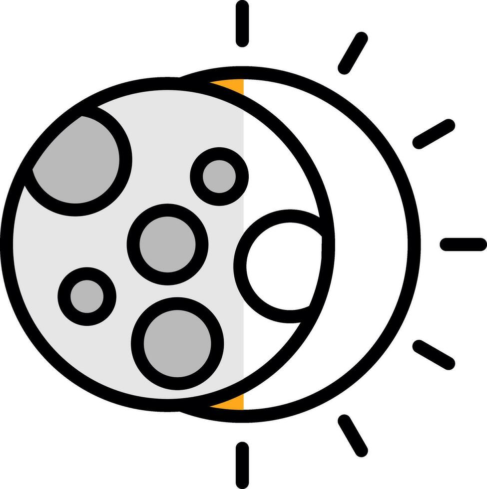 éclipse vecteur icône conception