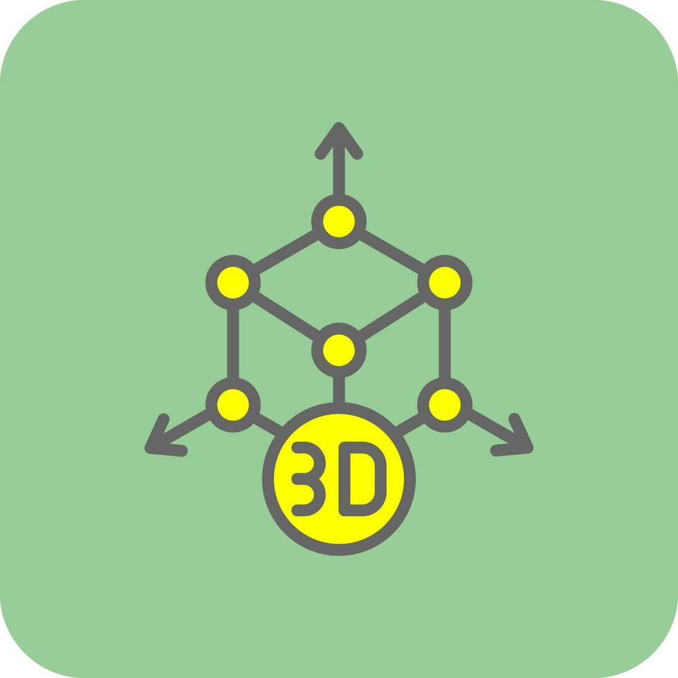 conception d'icône vectorielle de modélisation 3d vecteur