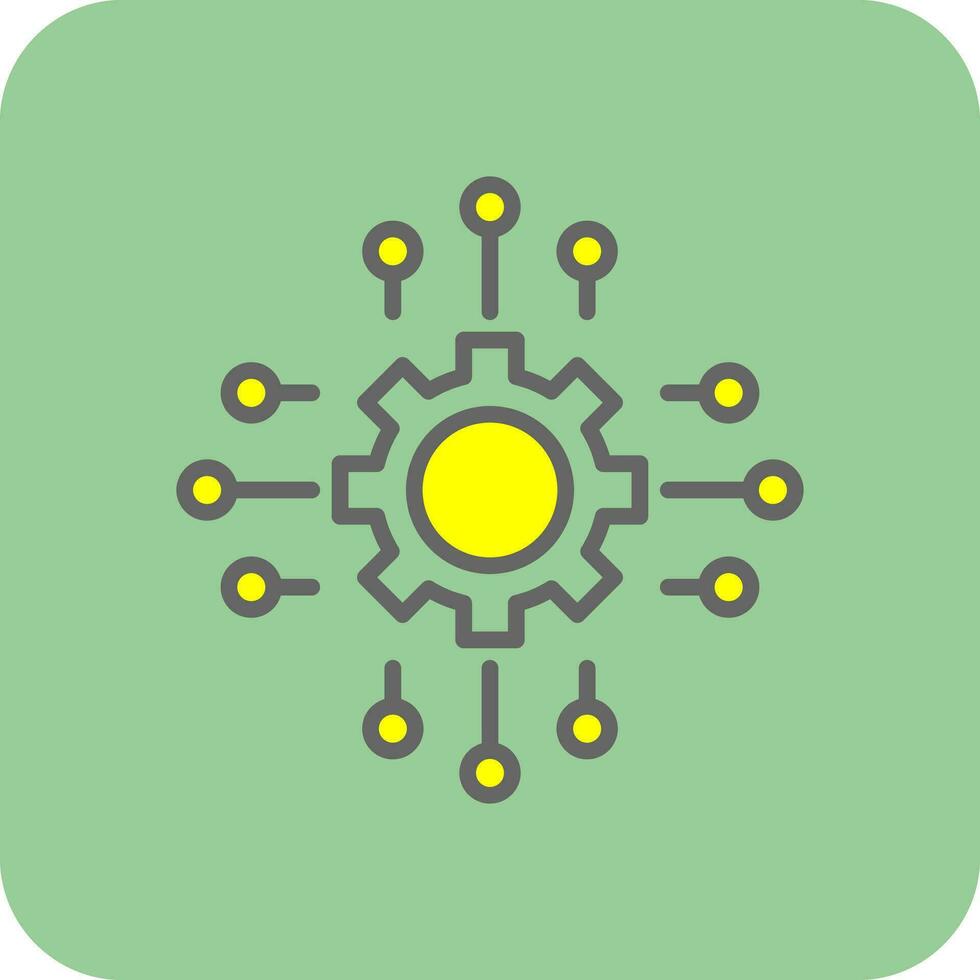 conception d'icône de vecteur d'automatisation