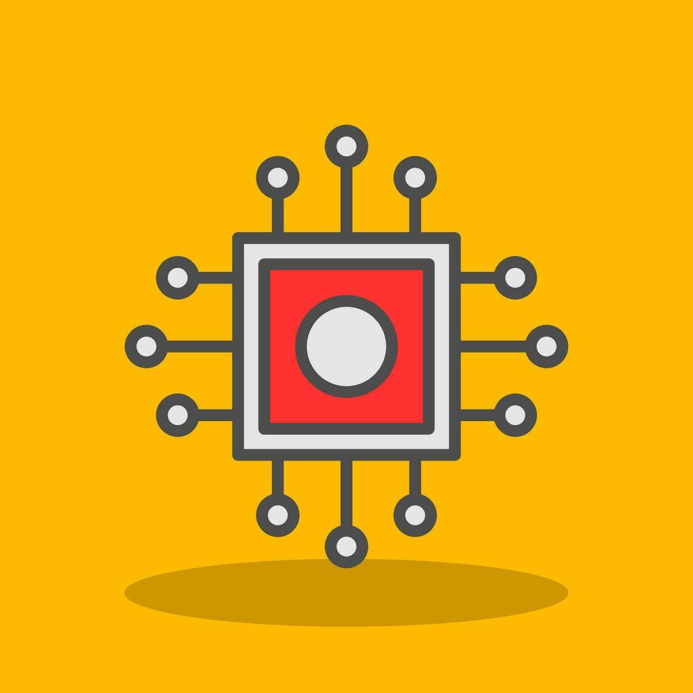 conception d'icône de vecteur de processeur