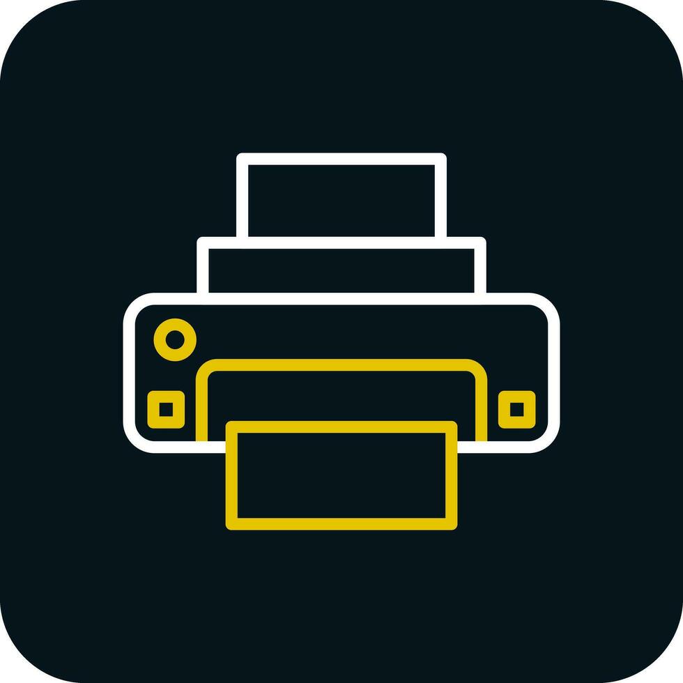 conception d'icône de vecteur d'imprimante