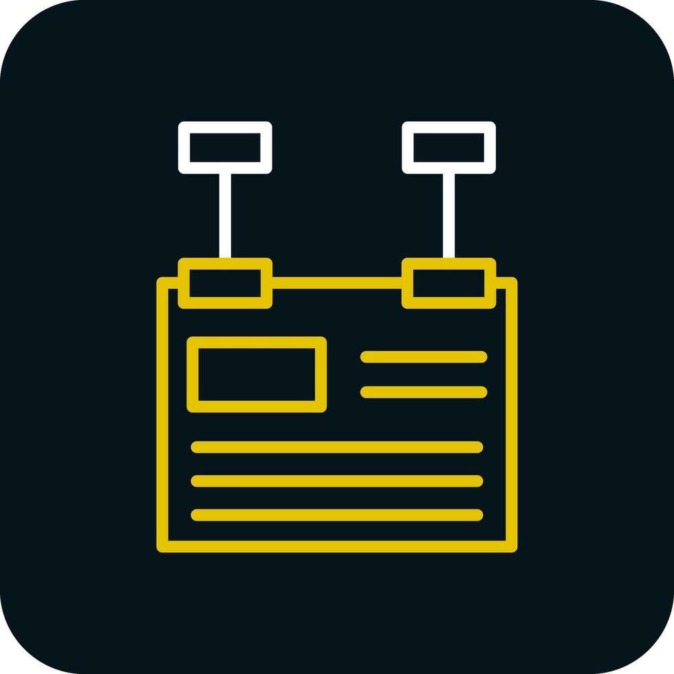 conception d'icône de vecteur de panneau d'affichage