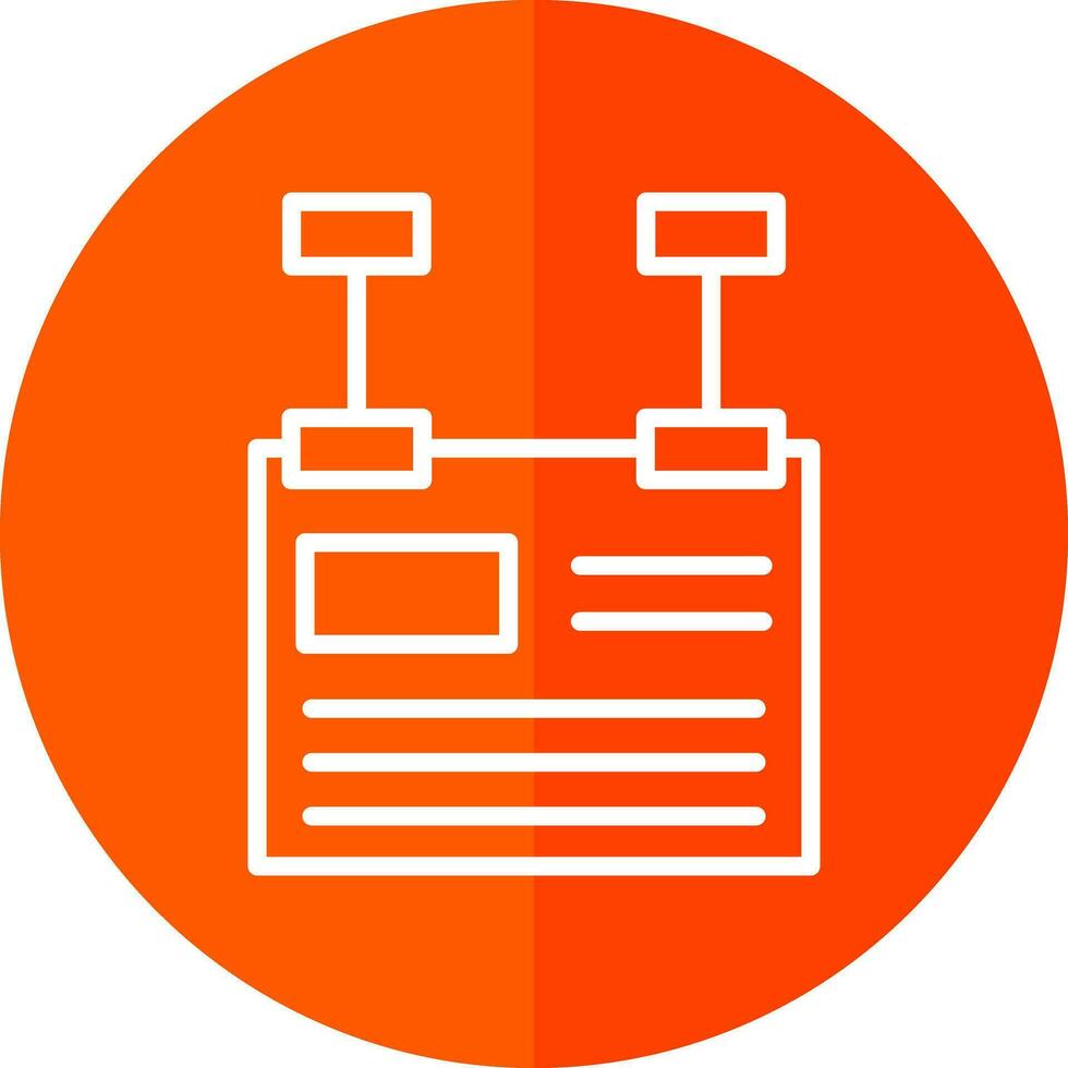 conception d'icône de vecteur de panneau d'affichage