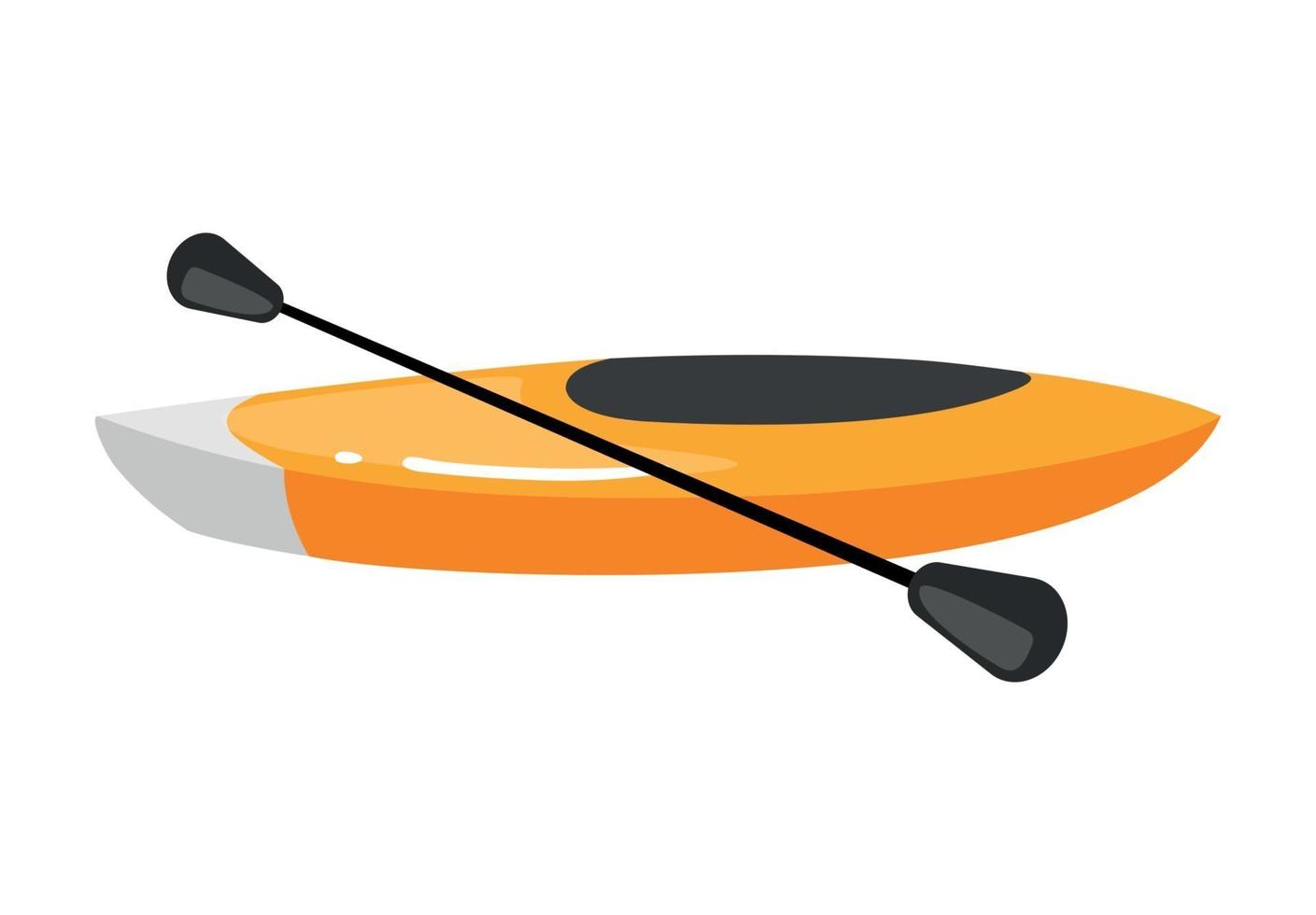 illustration vectorielle plane de kayak vecteur