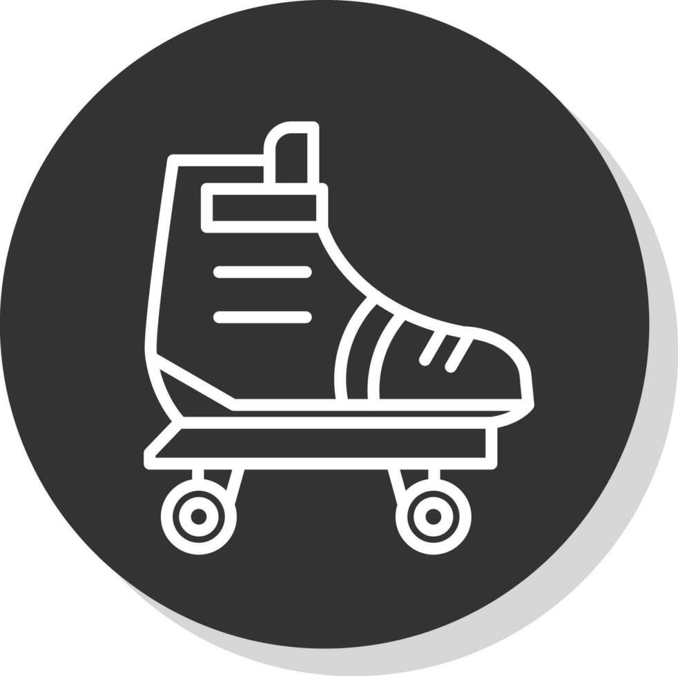 conception d'icône de vecteur de patin à roulettes