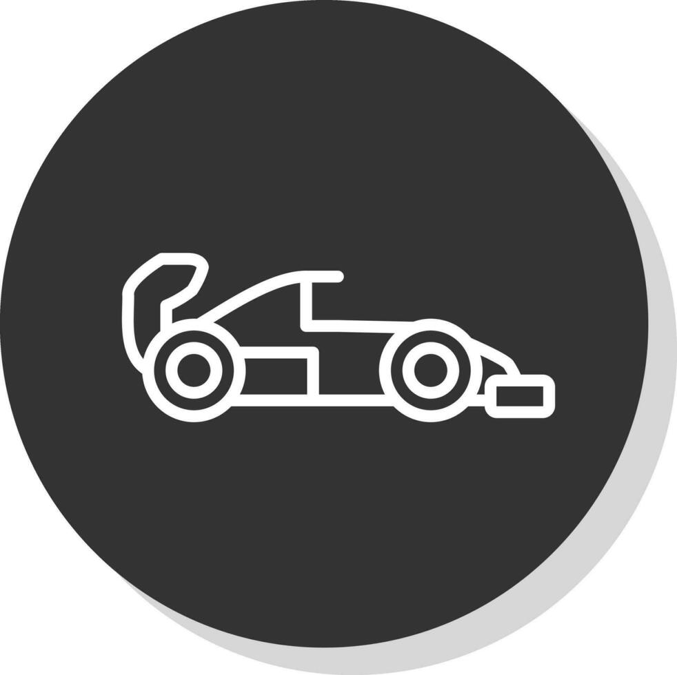 conception d'icône de vecteur de voiture de course
