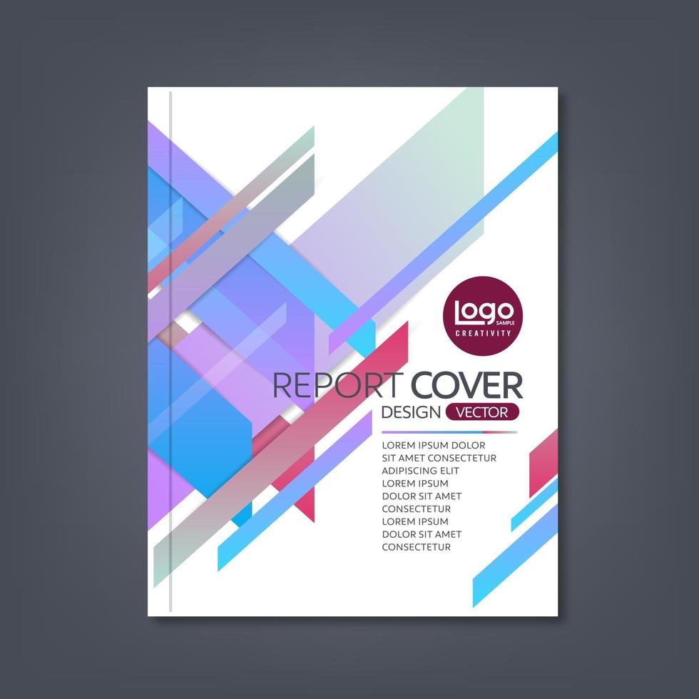 modèle de conception de vecteur moderne avec un design abstrait pour l'affiche du dépliant de brochure de couverture de livre de rapport annuel d'entreprise