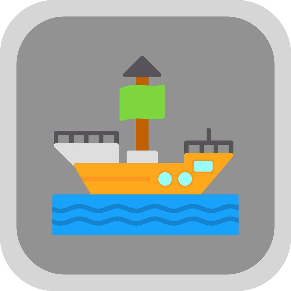pirate navire vecteur icône conception