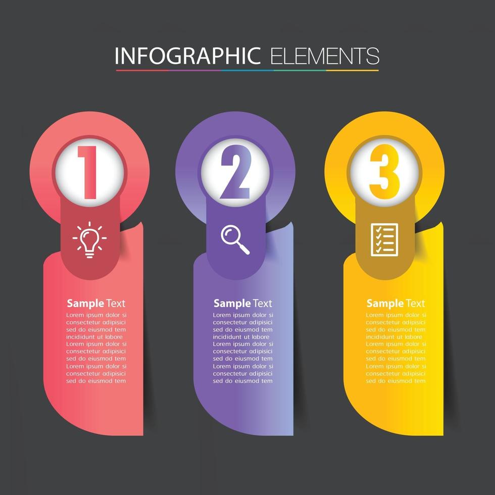 infographie de bannière de modèle de zone de texte moderne vecteur