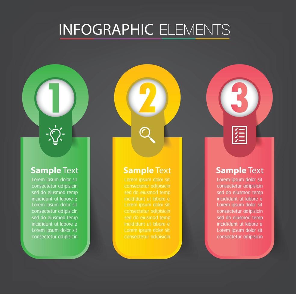 infographie de bannière de modèle de zone de texte moderne vecteur