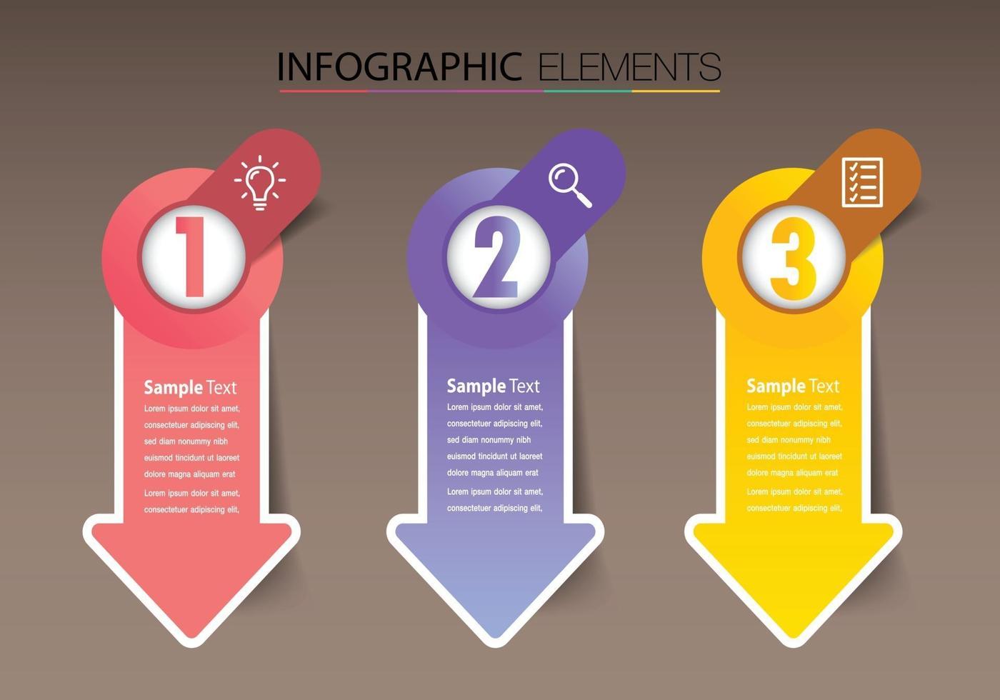 infographie de bannière de modèle de zone de texte moderne vecteur