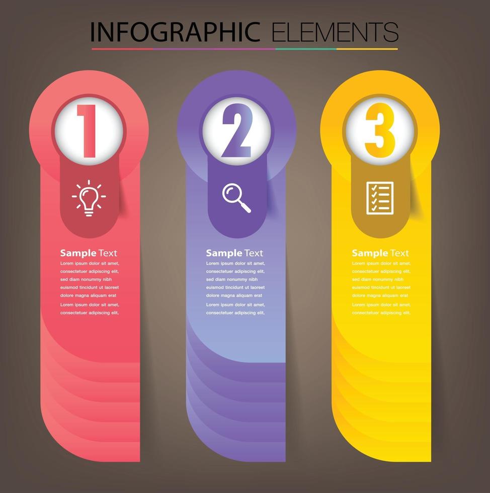 infographie de bannière de modèle de zone de texte moderne vecteur