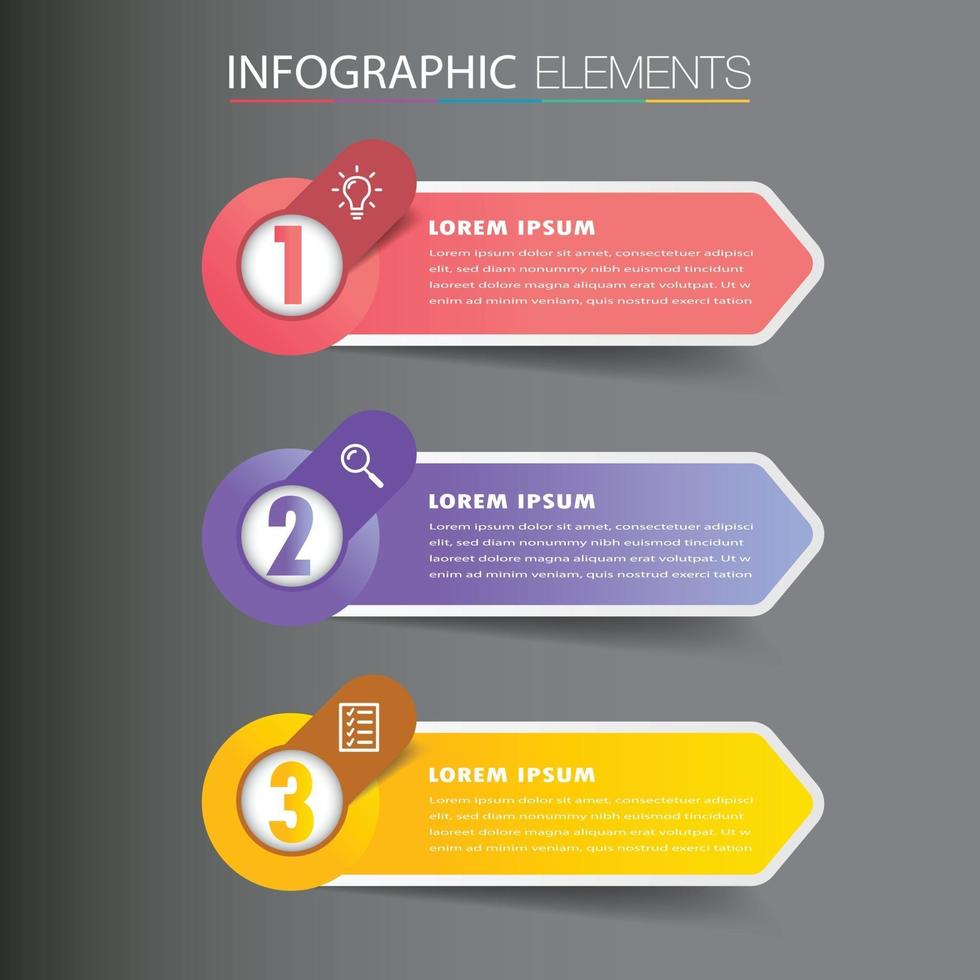 infographie de bannière de modèle de zone de texte moderne vecteur