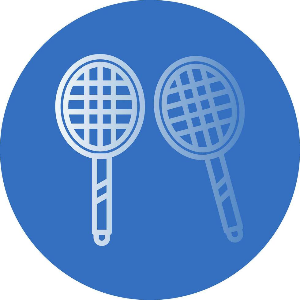 conception d'icône de vecteur de badminton