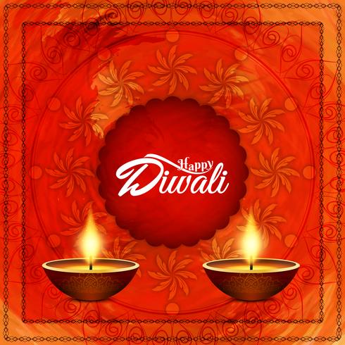 Abstrait joyeux Diwali vecteur