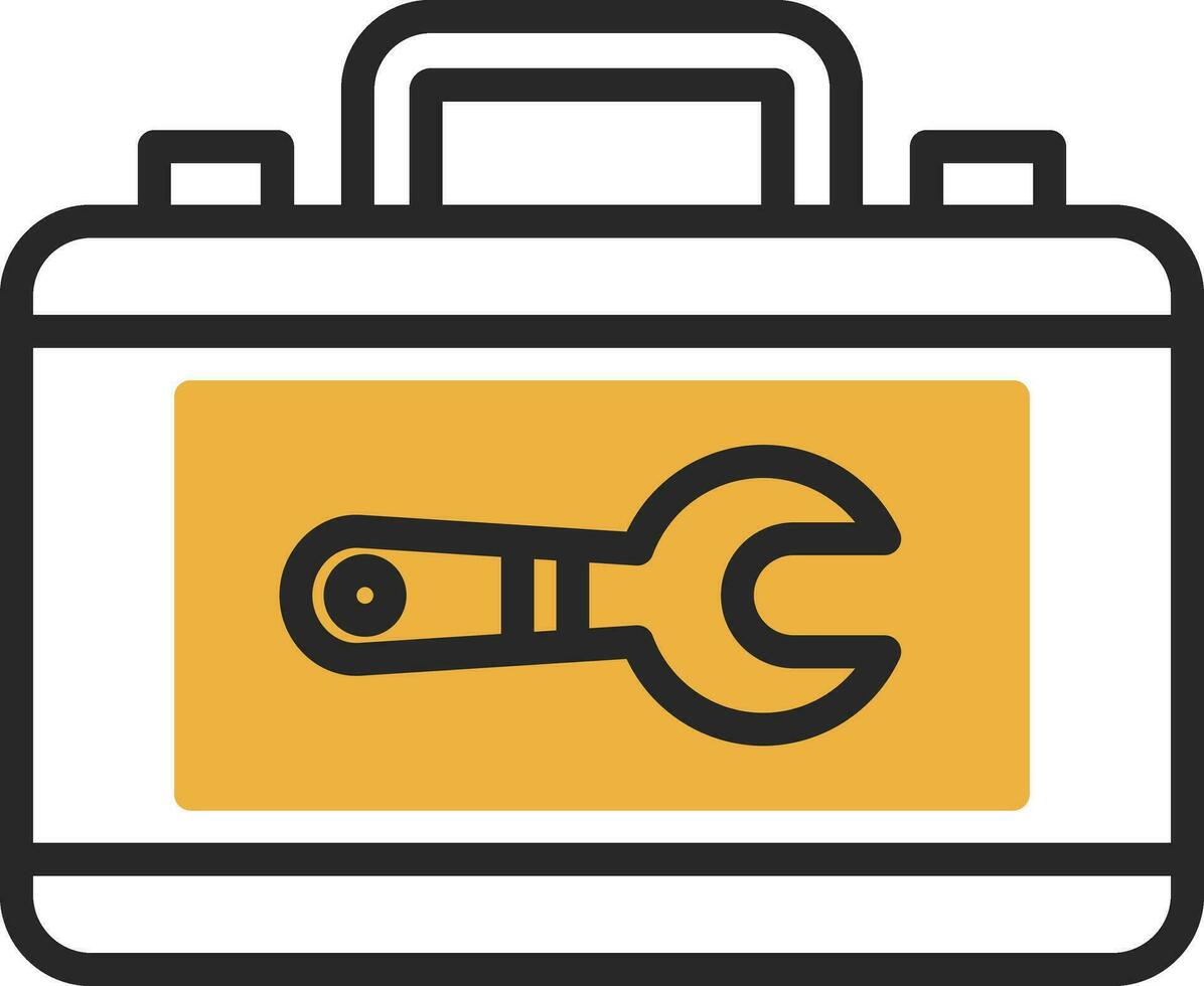 conception d'icône de vecteur de boîte à outils