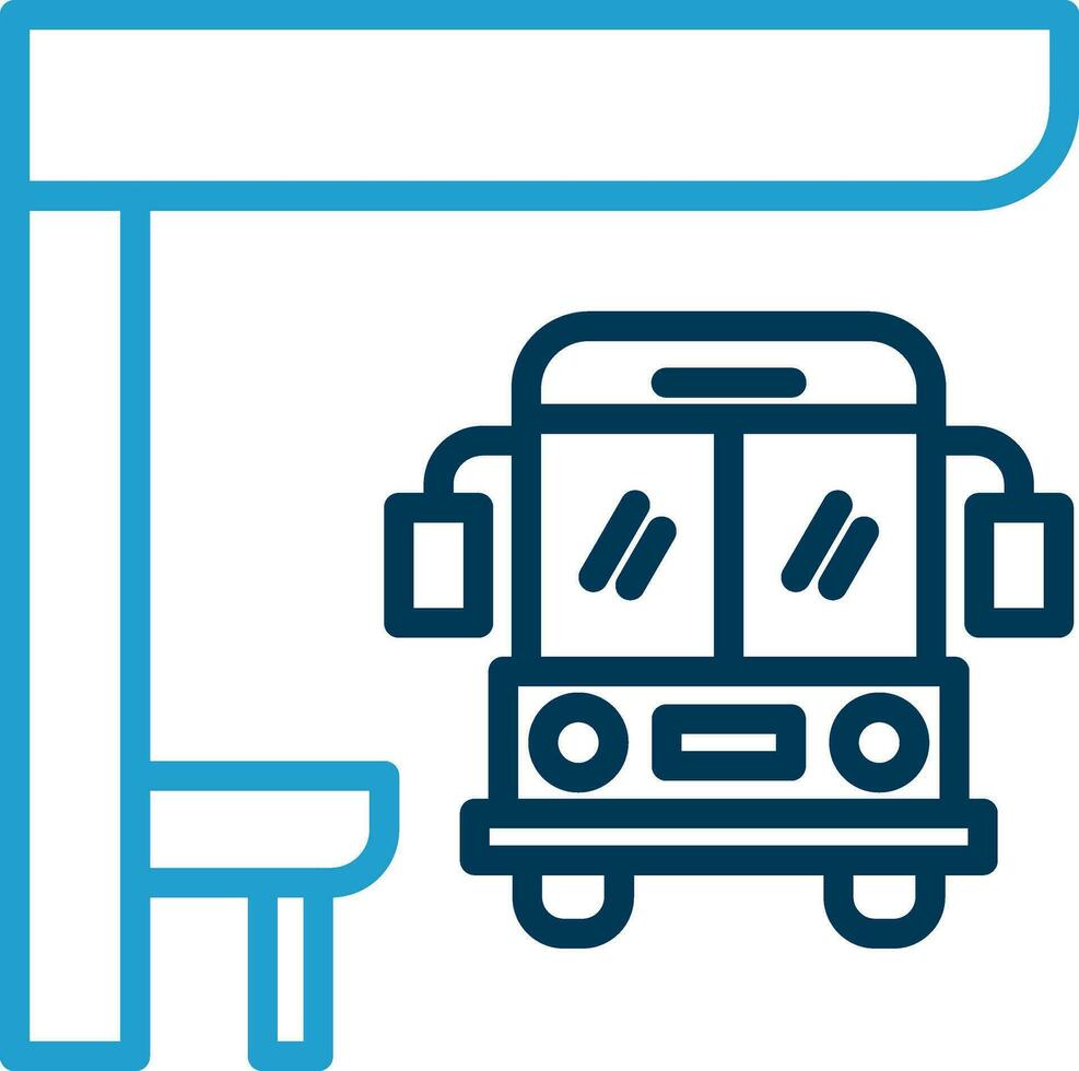 autobus Arrêtez vecteur icône conception