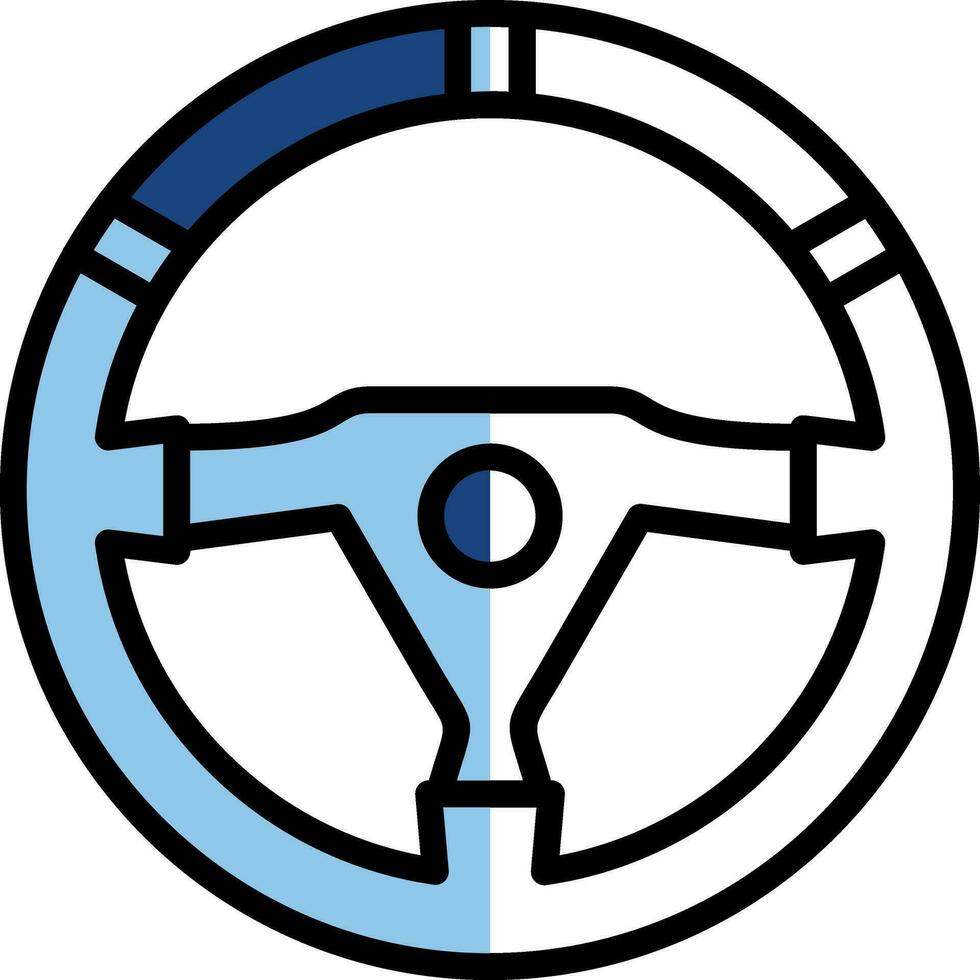 conception d'icône de vecteur de volant