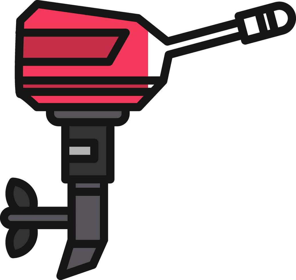 conception d'icône de vecteur de moteur de bateau