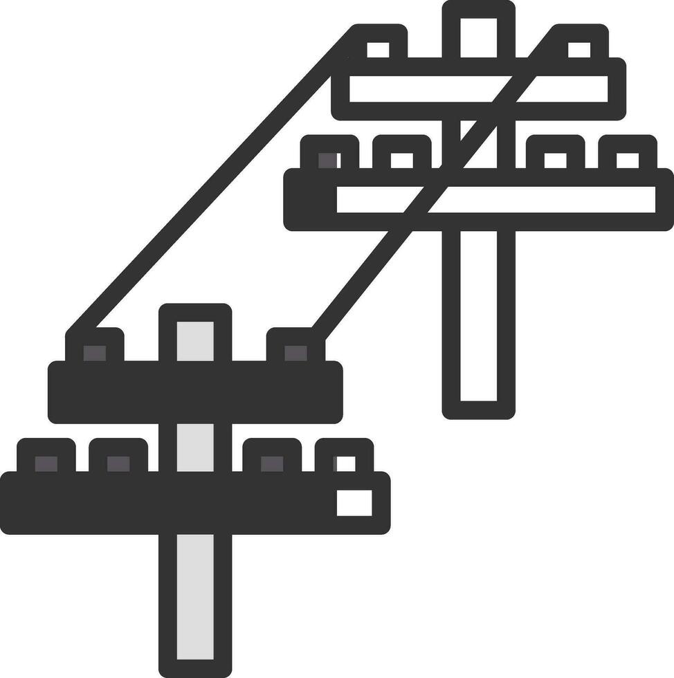 conception d'icône de vecteur de tour électrique