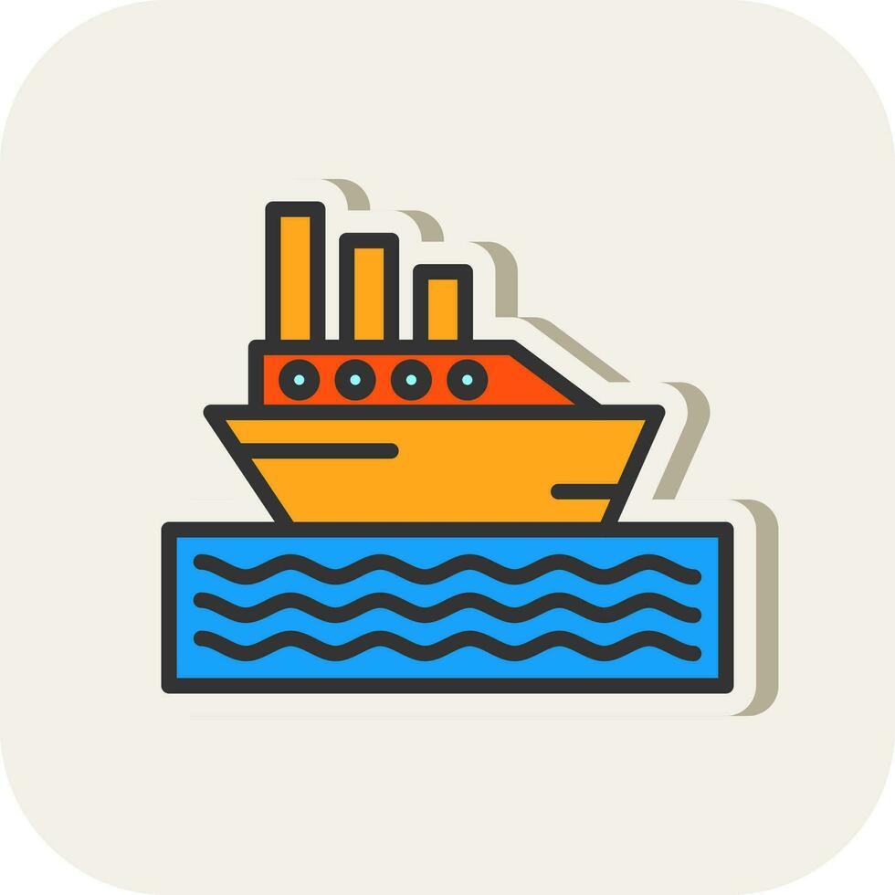 ferry-boat vecteur icône conception
