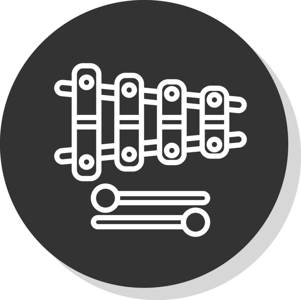 conception d'icône de vecteur de xylophone