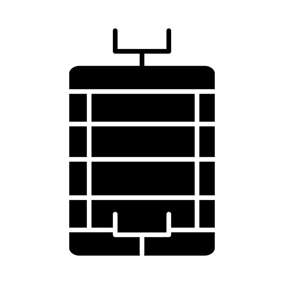 terrain de football américain et jeu de but sport icône de conception de silhouette professionnelle et récréative vecteur