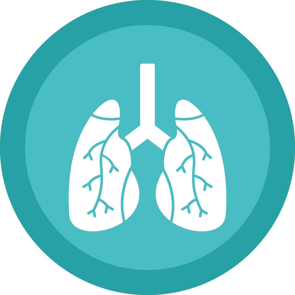 conception d'icône de vecteur de poumons