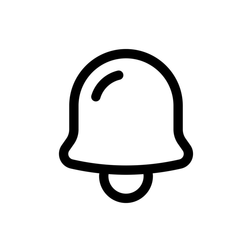 Facile cloche icône. le icône pouvez être utilisé pour sites Internet, impression modèles, présentation modèles, illustrations, etc vecteur