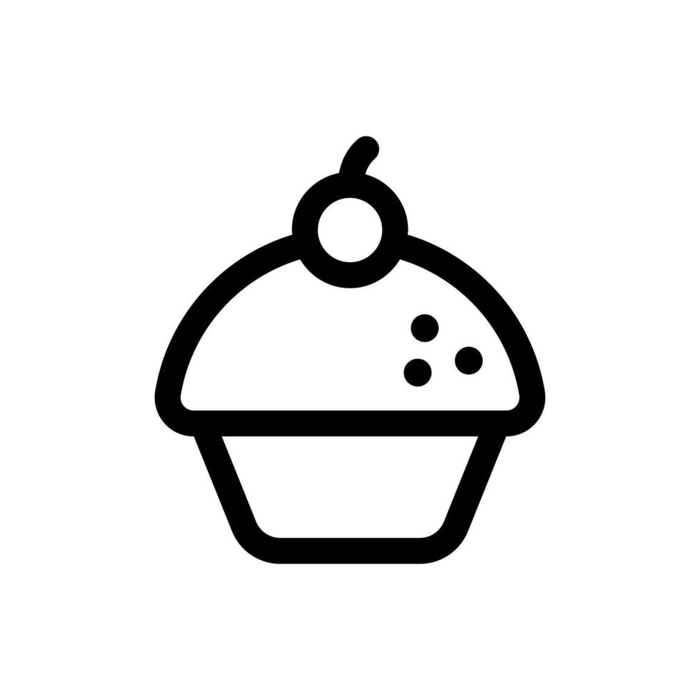 Facile petit gâteau icône. le icône pouvez être utilisé pour sites Internet, impression modèles, présentation modèles, illustrations, etc vecteur