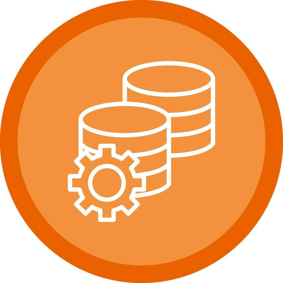 conception d'icône de vecteur de stockage de données