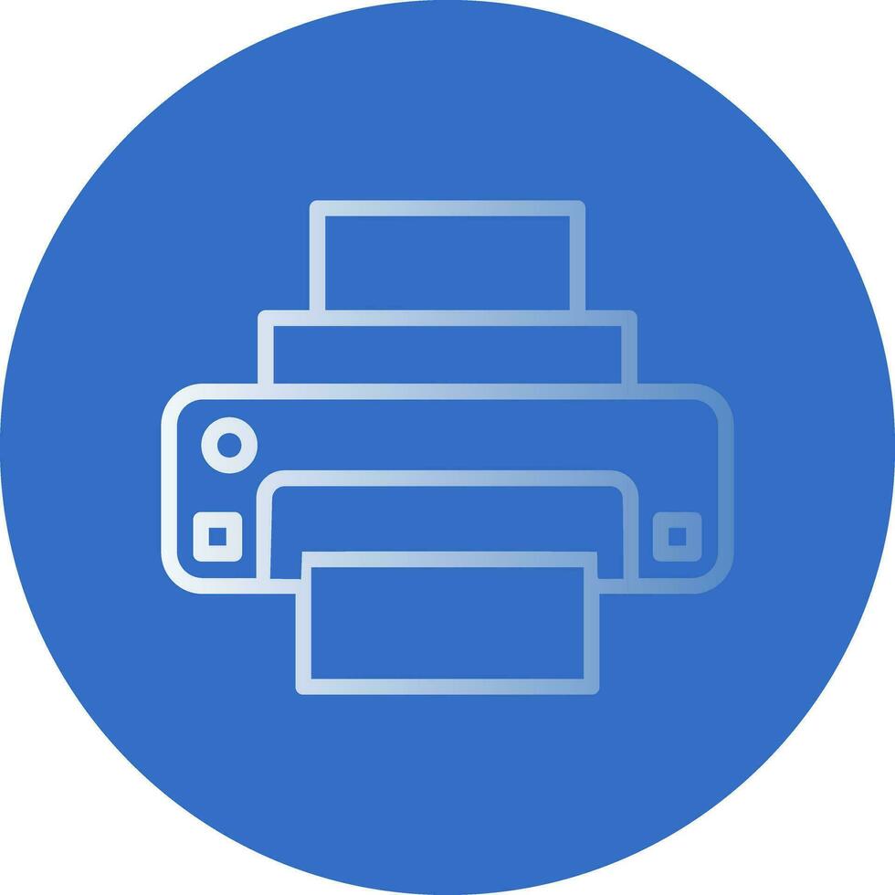 conception d'icône de vecteur d'imprimante