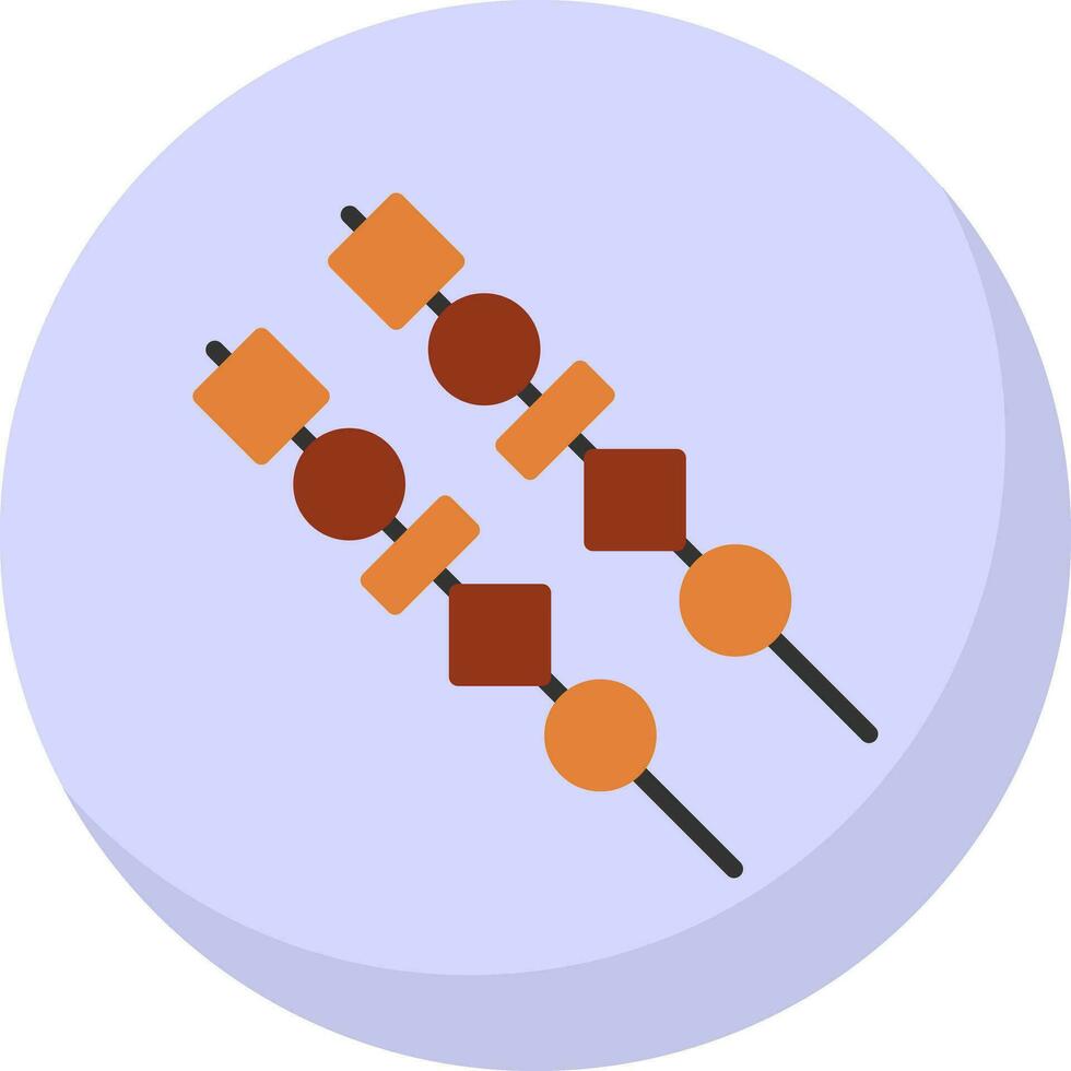 conception d'icônes vectorielles satay vecteur