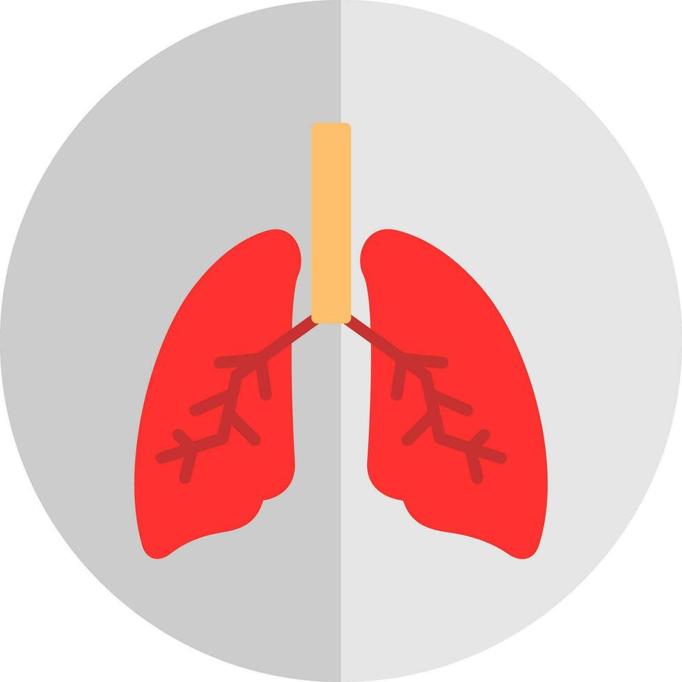 conception d'icône de vecteur de poumons