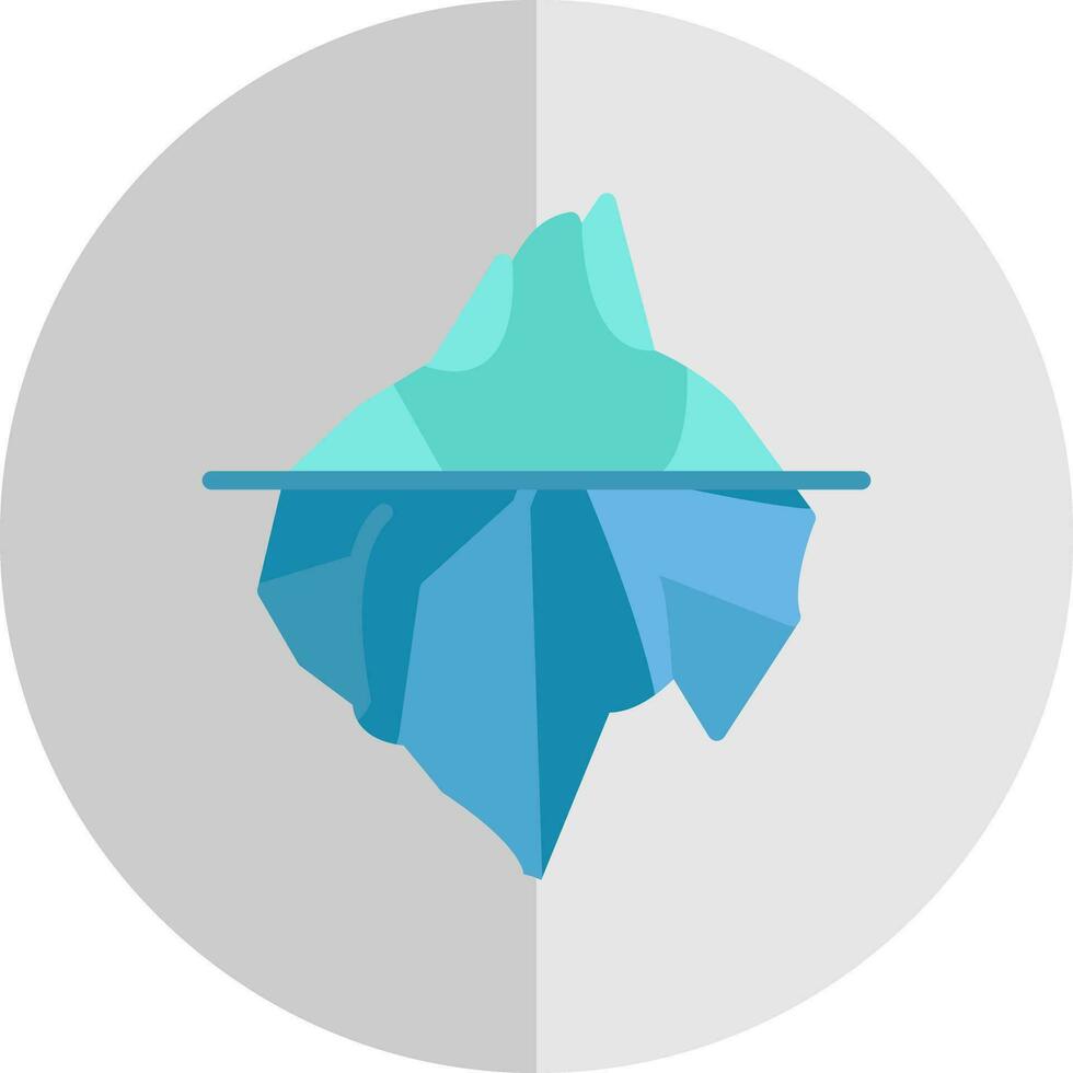 conception d'icône de vecteur d'iceberg