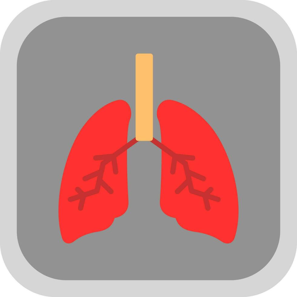 conception d'icône de vecteur de poumons
